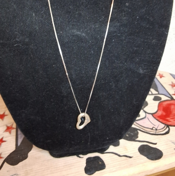 Vintage newstock sterling heart necklace in box - Picture 3 of 7